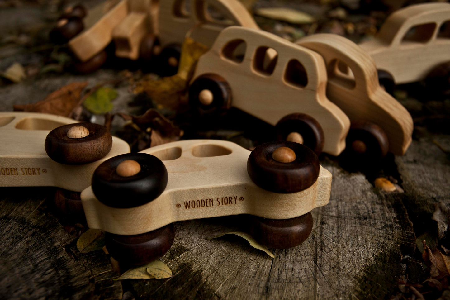 Wooden Story Little French Car