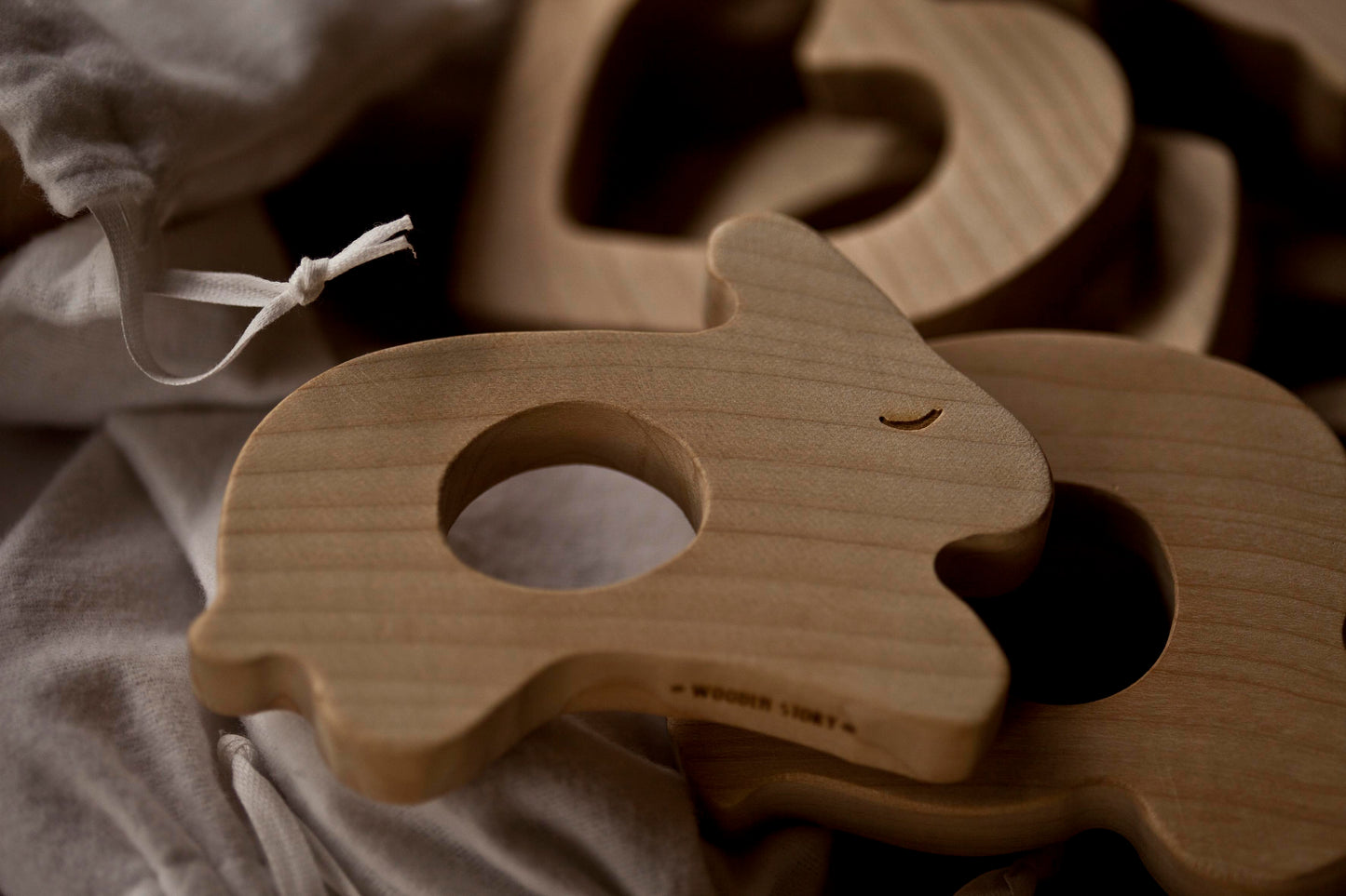 Wooden Story Wooden Teether- Smily Bear