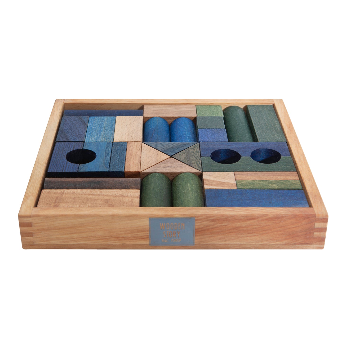 Wooden Story Cold Blocks in Tray - 30 Pieces