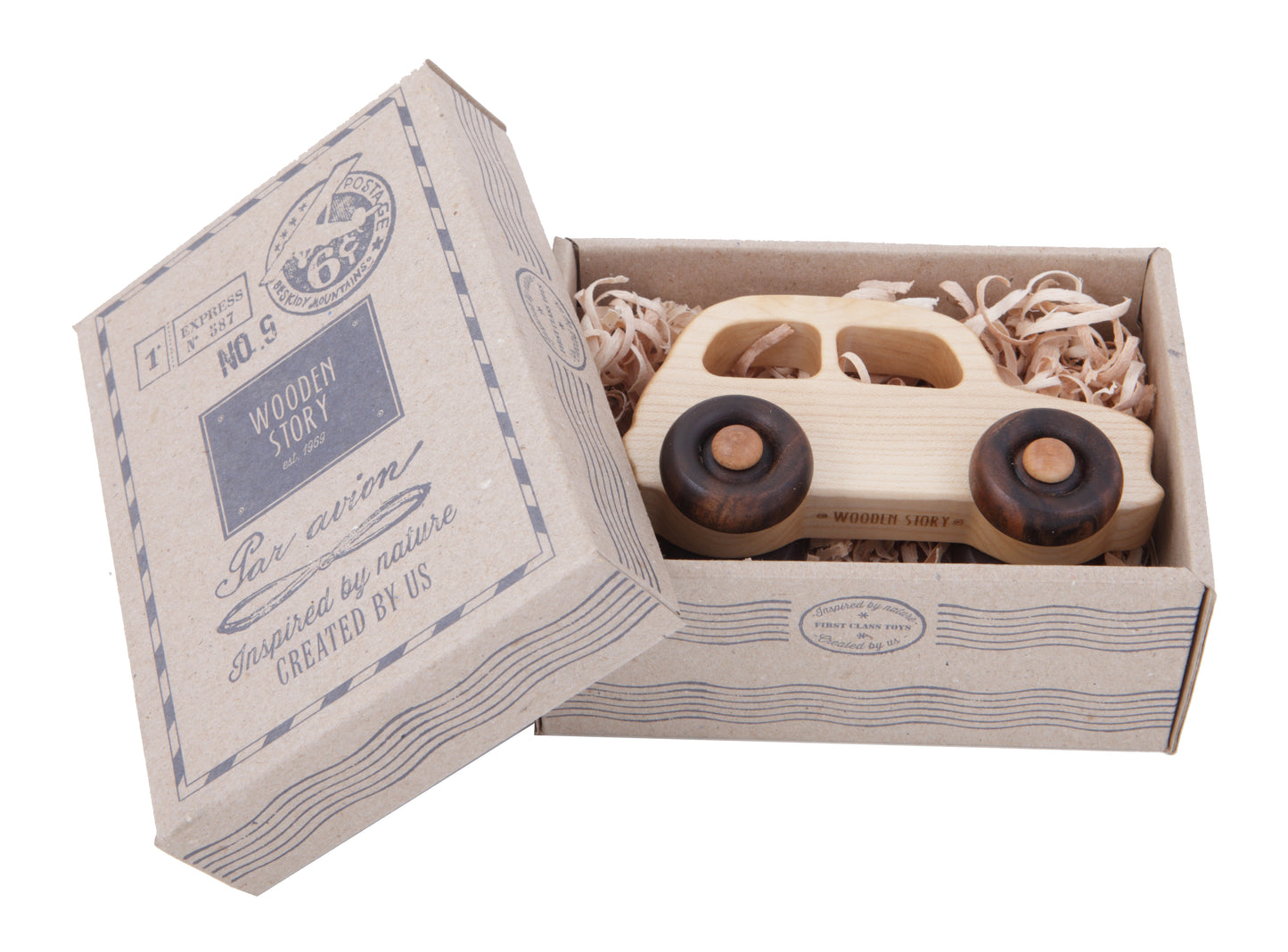 Wooden Story Little French Car