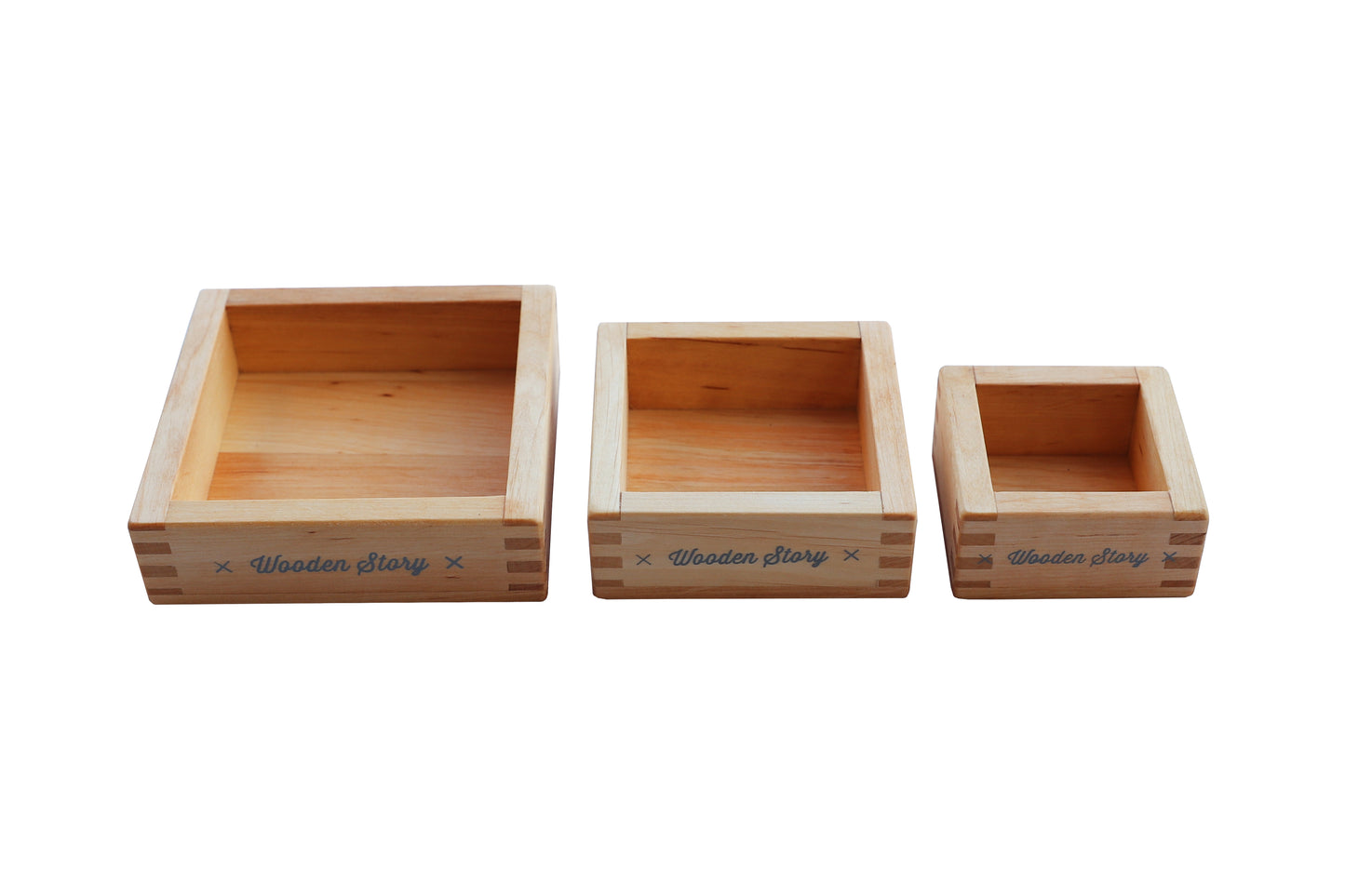 Wooden Story Montessori Sorting Trays - 3 Pcs Set