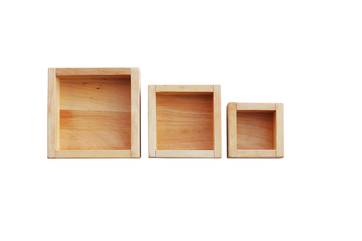 Wooden Story Montessori Sorting Trays - 3 Pcs Set