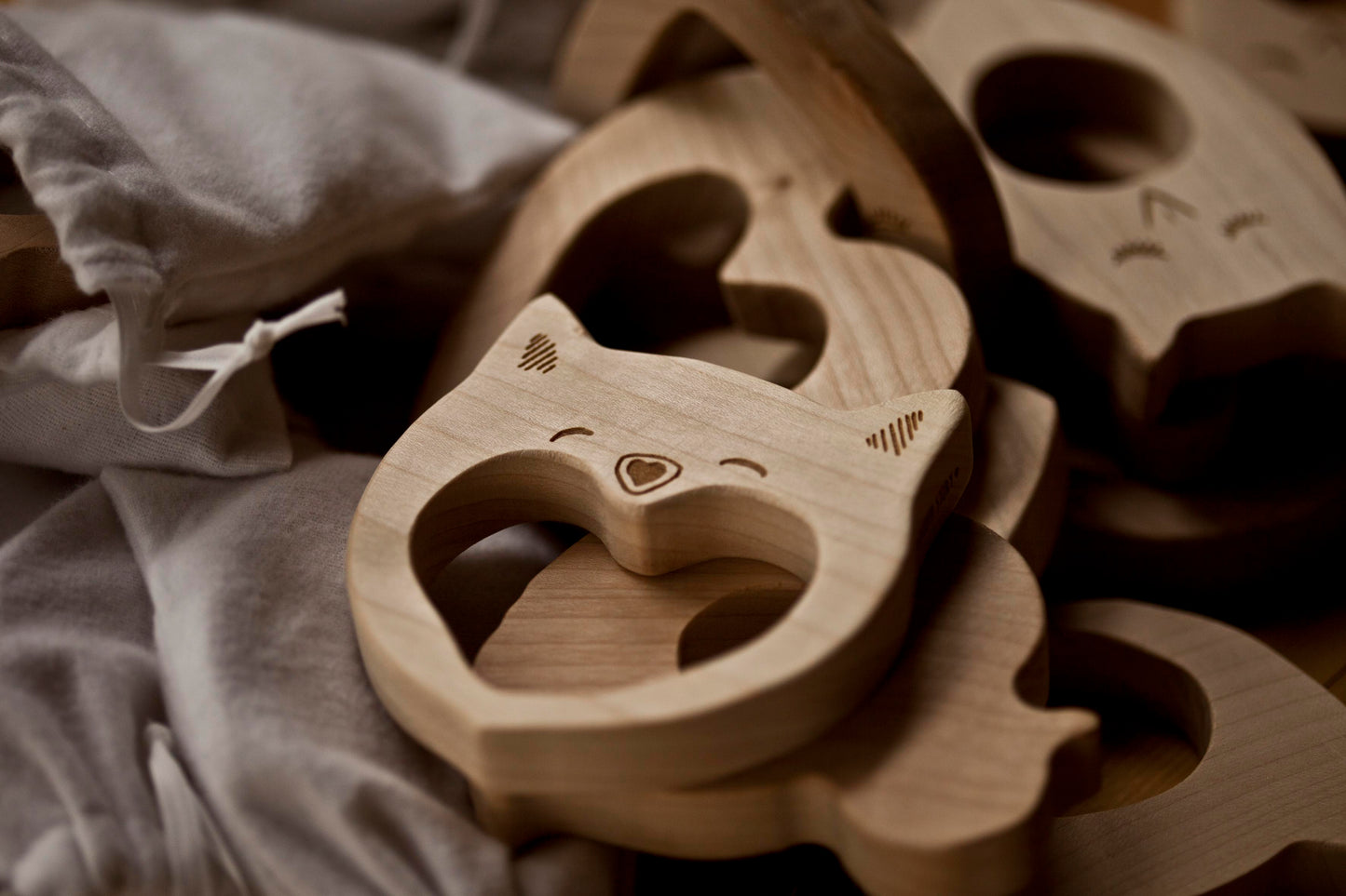 Wooden Story Wooden Teether- Smily Bear