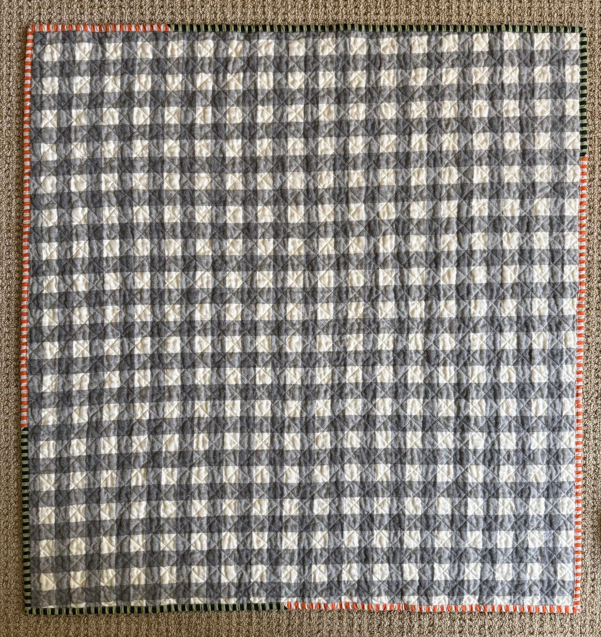 Kid Size Quilt - Skeleton Dance Party White