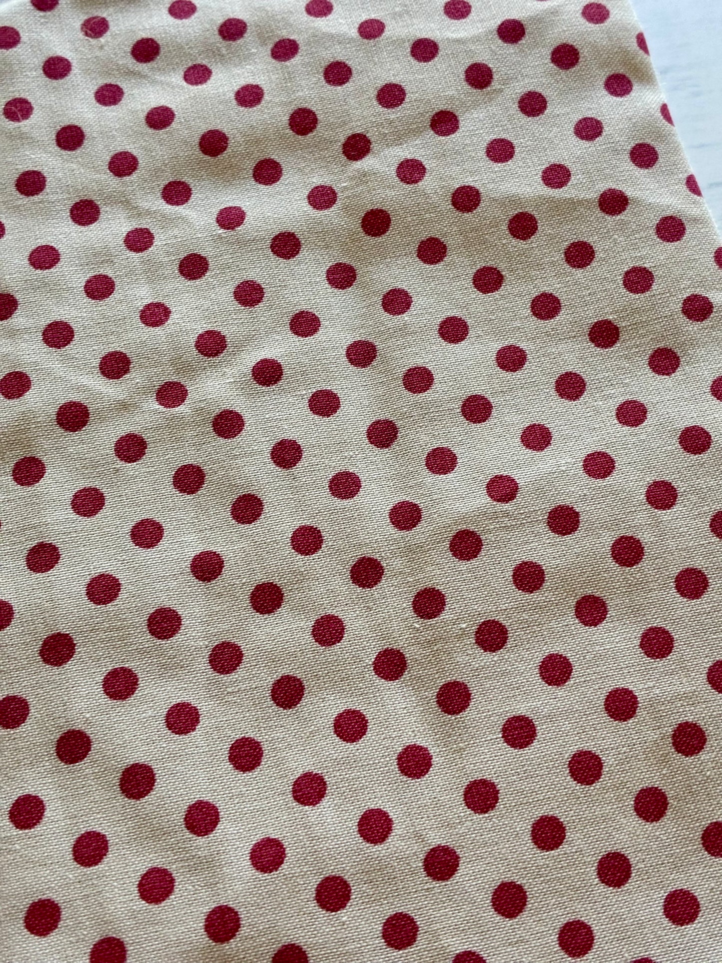 Tilda Creating Memories bag, Winter, Polkadot Red