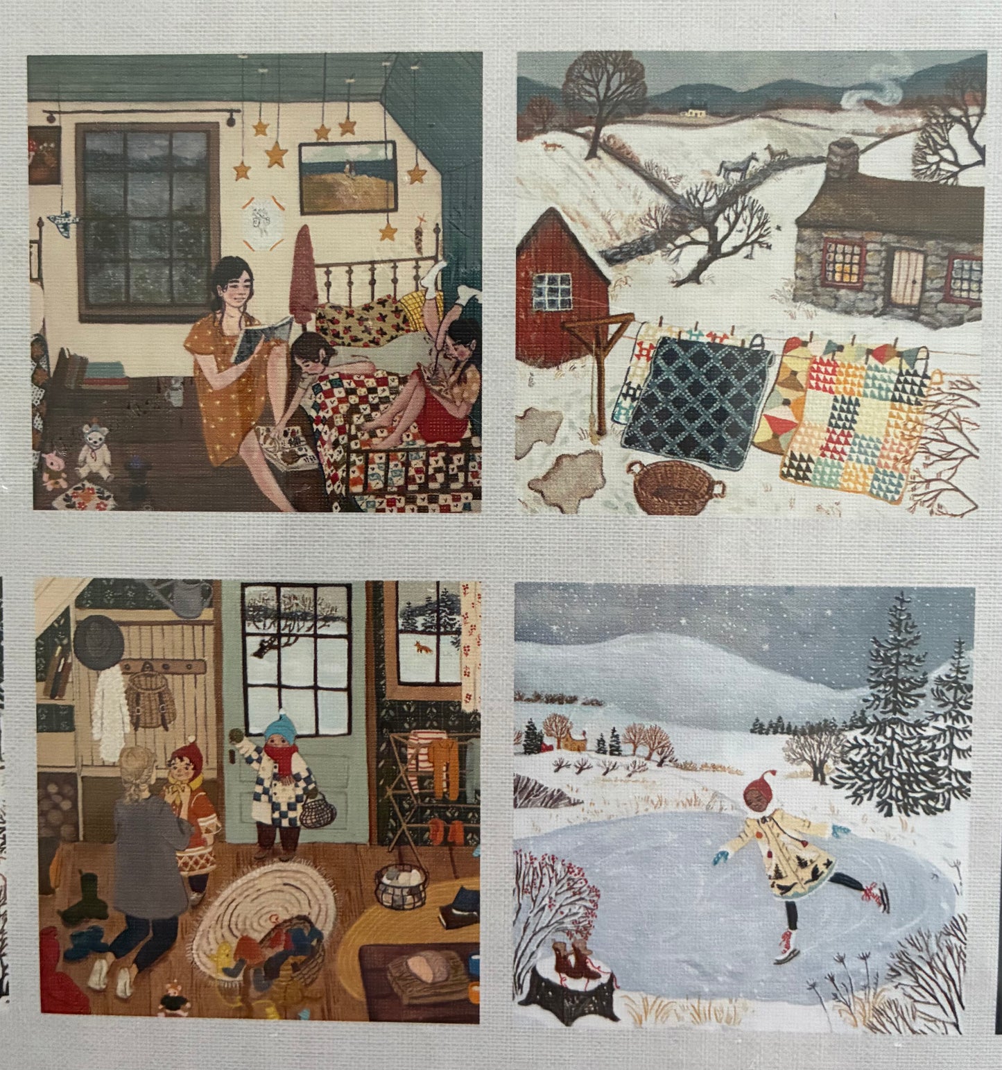Loré Pemberton Advent Calendar - Set of 24 Mini Jigsaw Puzzles (100 Piece)