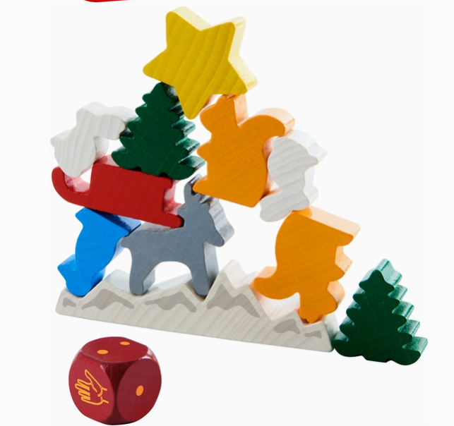 HABA Animal Upon Animal: A Christmas Stacking Game (Made in Germany)