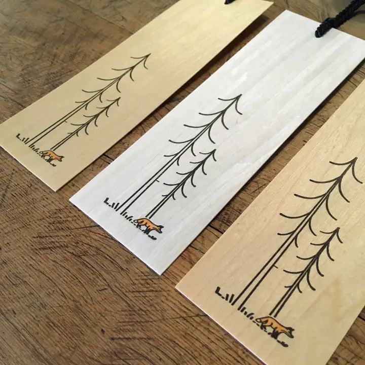 Minimal Adventure Bookmark - Fox from Green Bird Press