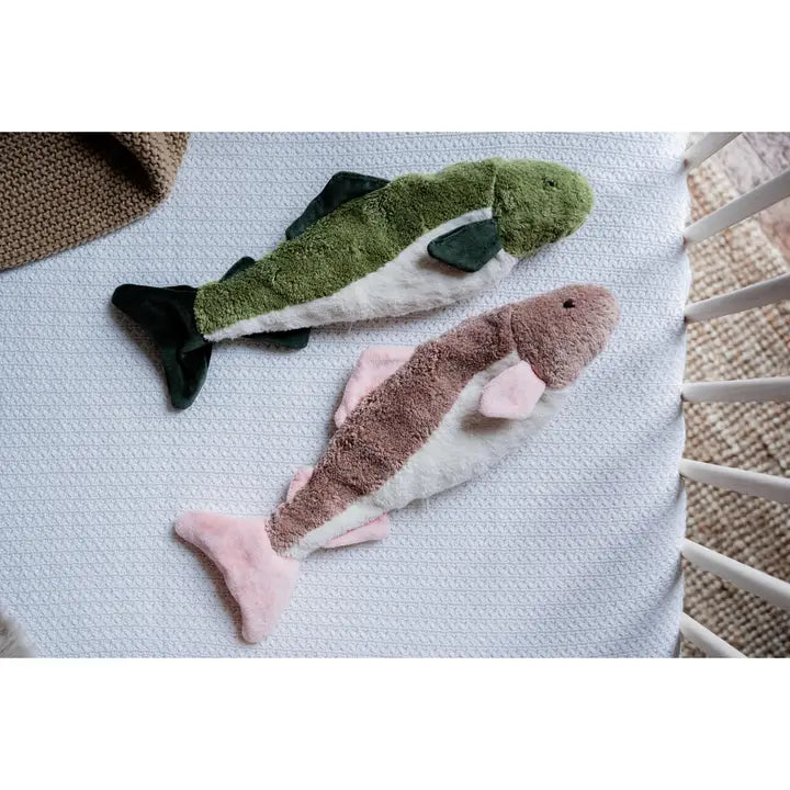 Senger Naturwelt Organic Cotton Cuddly Fish (Rosewood), Small