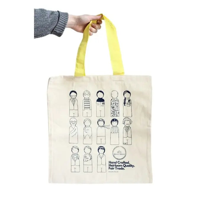Canvas Peg Doll Tote Bag