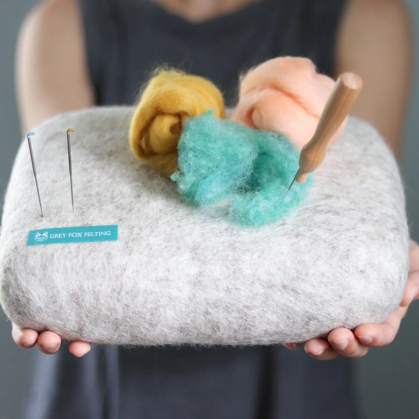 100% Pure Wool Needle Felting Mat - Large