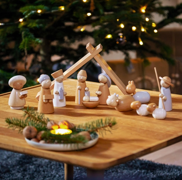 HABA Nativity Set 12 Piece Wooden Playset (Made in Germany)