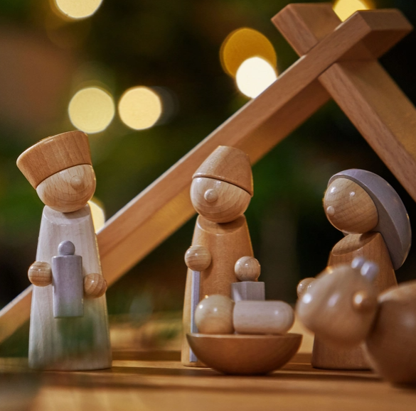 HABA Nativity Set 12 Piece Wooden Playset (Made in Germany)