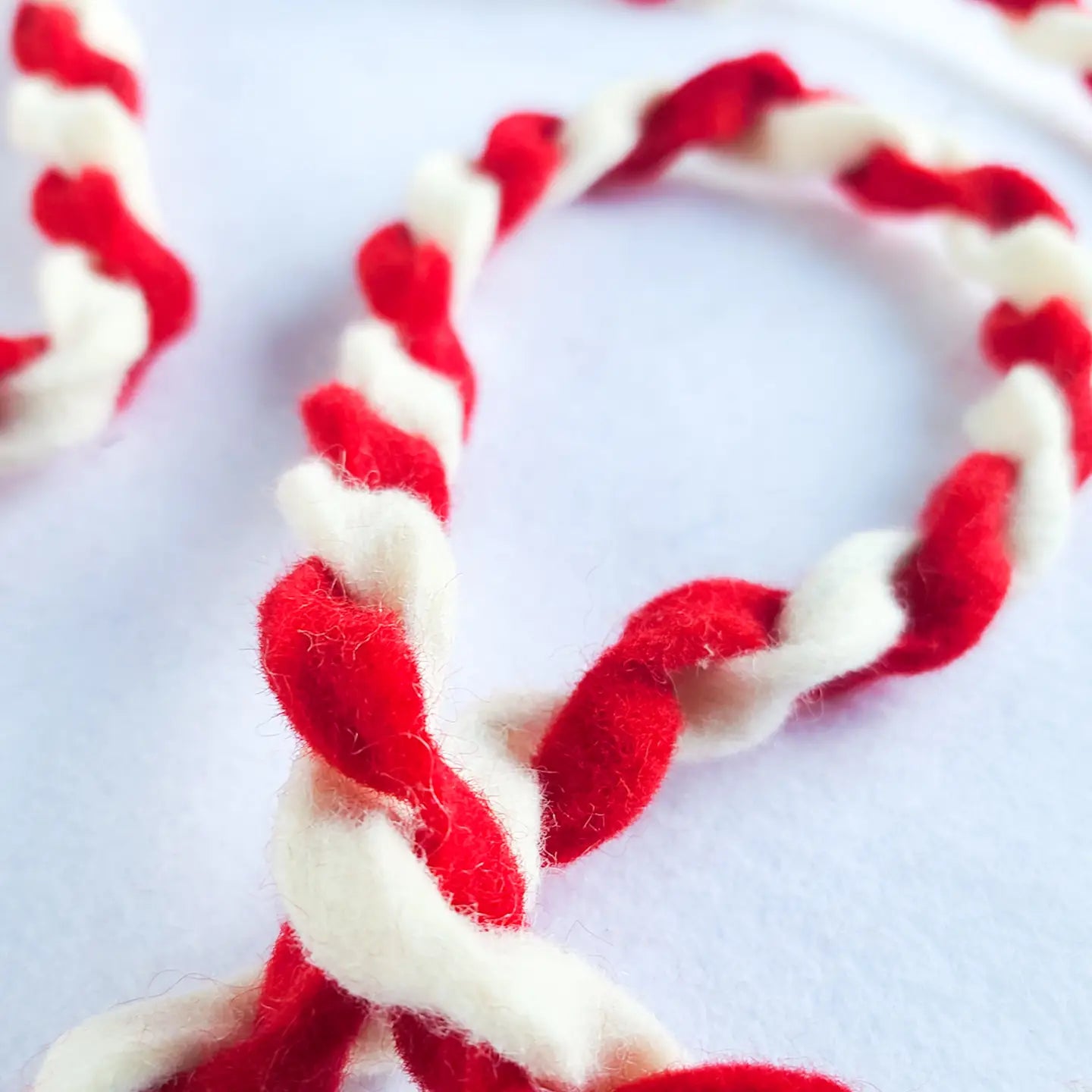 12ft Mini Twist Garland, Red