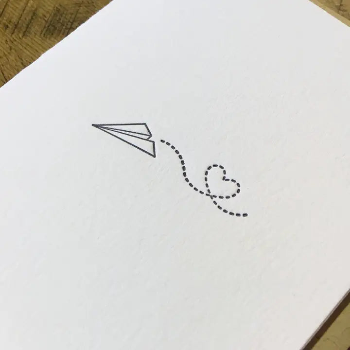 Sending Love Letterpress Card from Green Bird Press