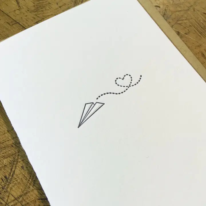 Sending Love Letterpress Card from Green Bird Press