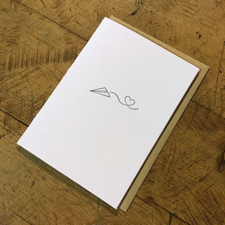 Sending Love Letterpress Card from Green Bird Press