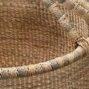 Natural medium round basket - African Market Baskets