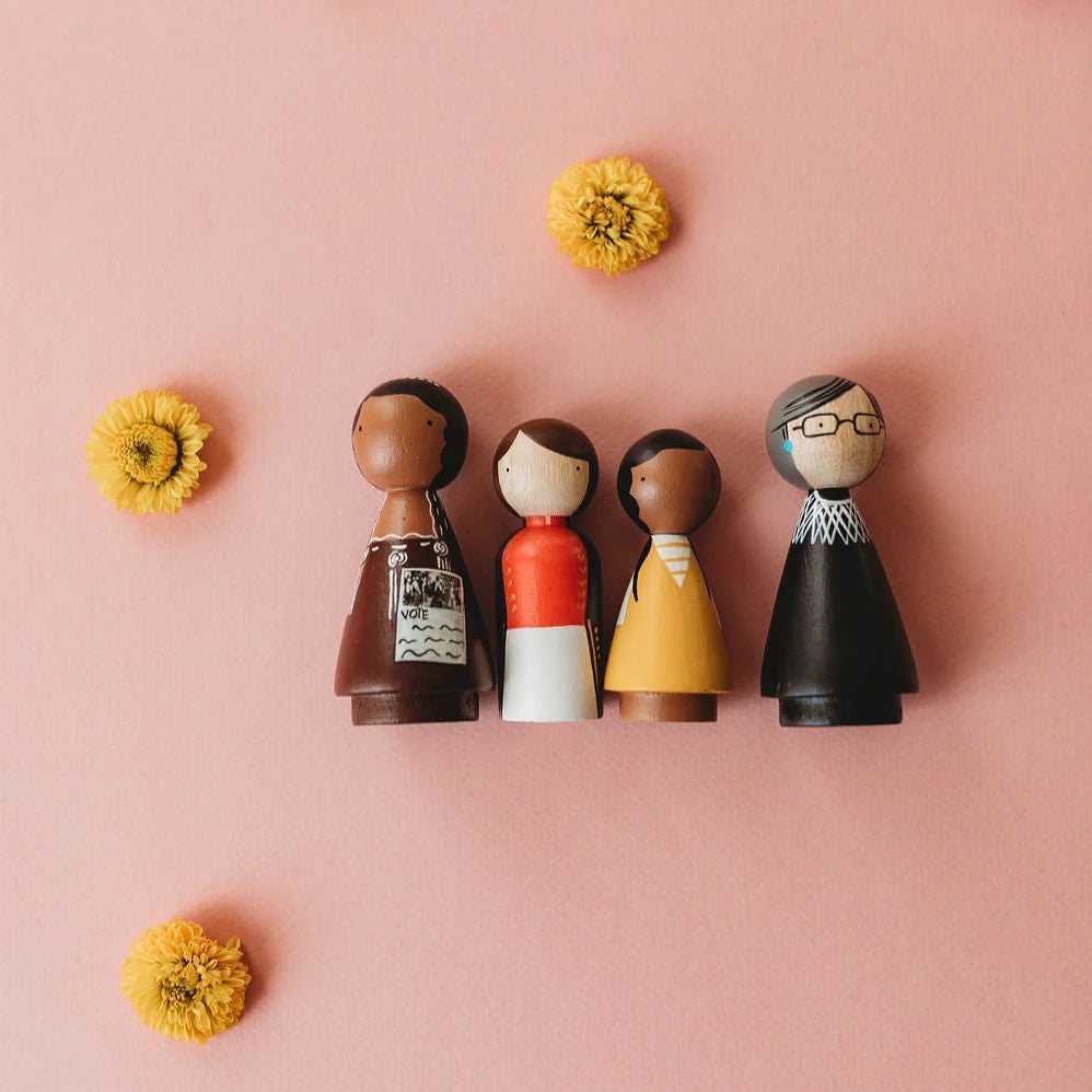 The Trailblazers Wooden Peg Dolls