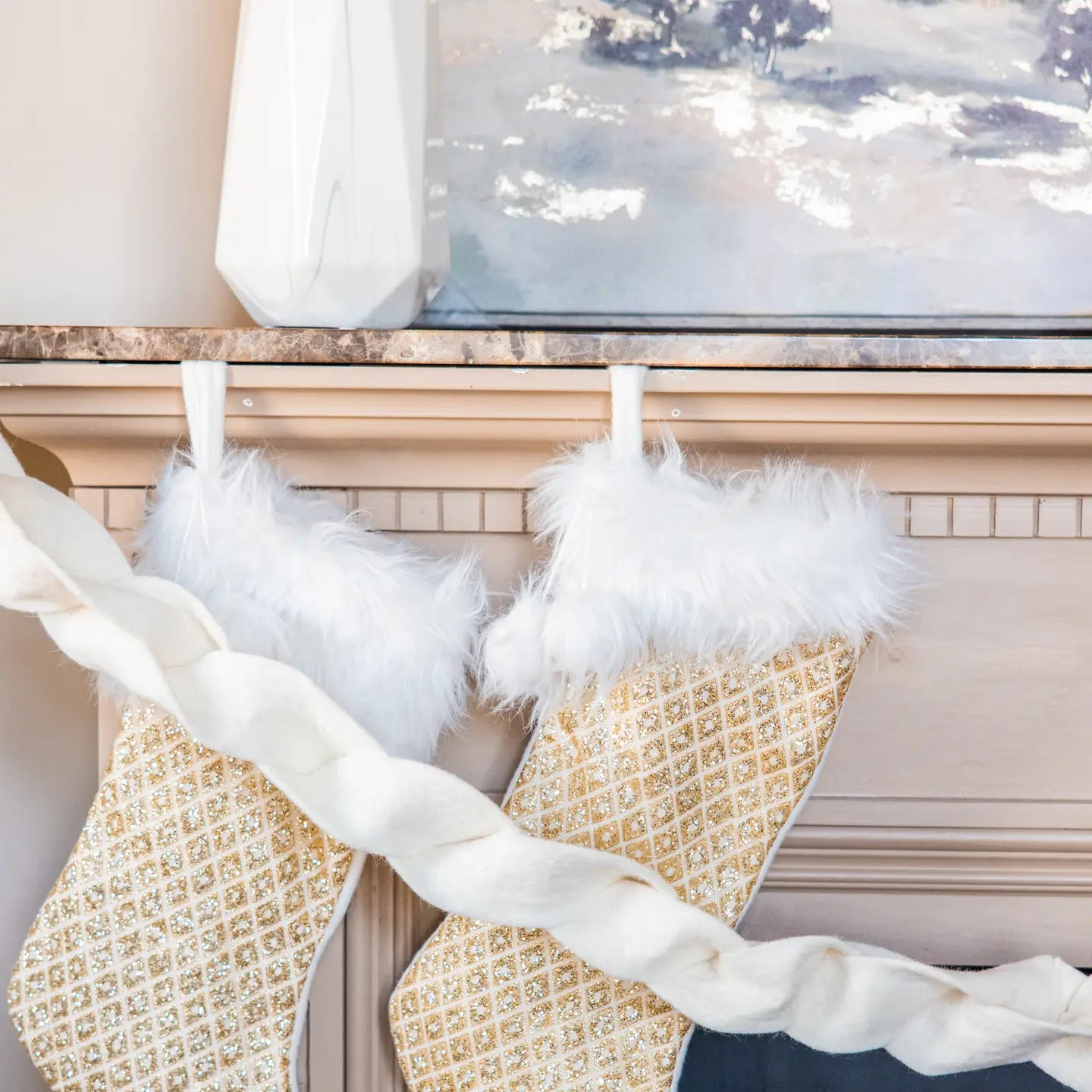Large Twisted Winter Garland