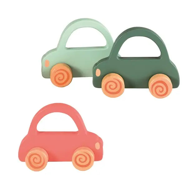 6 Wooden Car Assortment