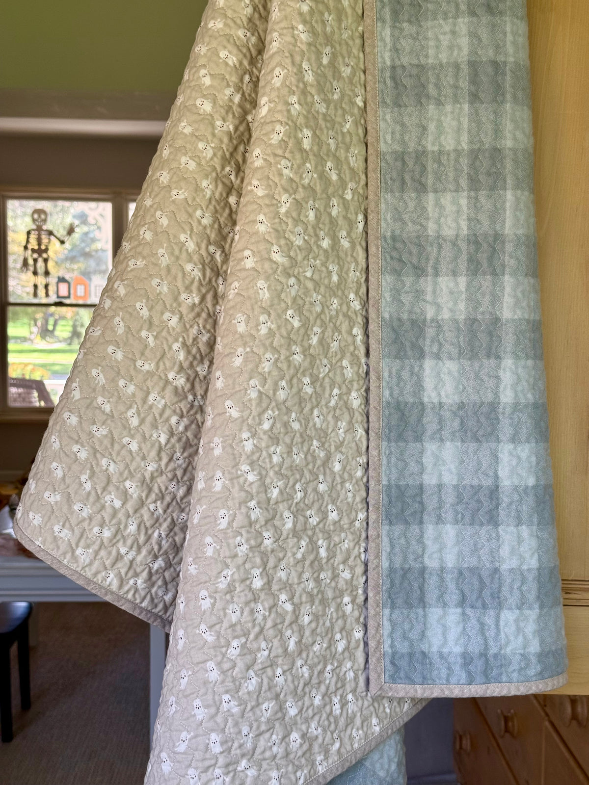 Kid Size Quilt - Little Ghosties