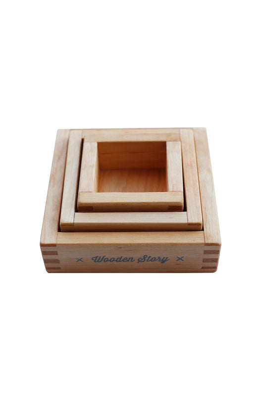 Wooden Story Montessori Sorting Trays - 3 Pcs Set