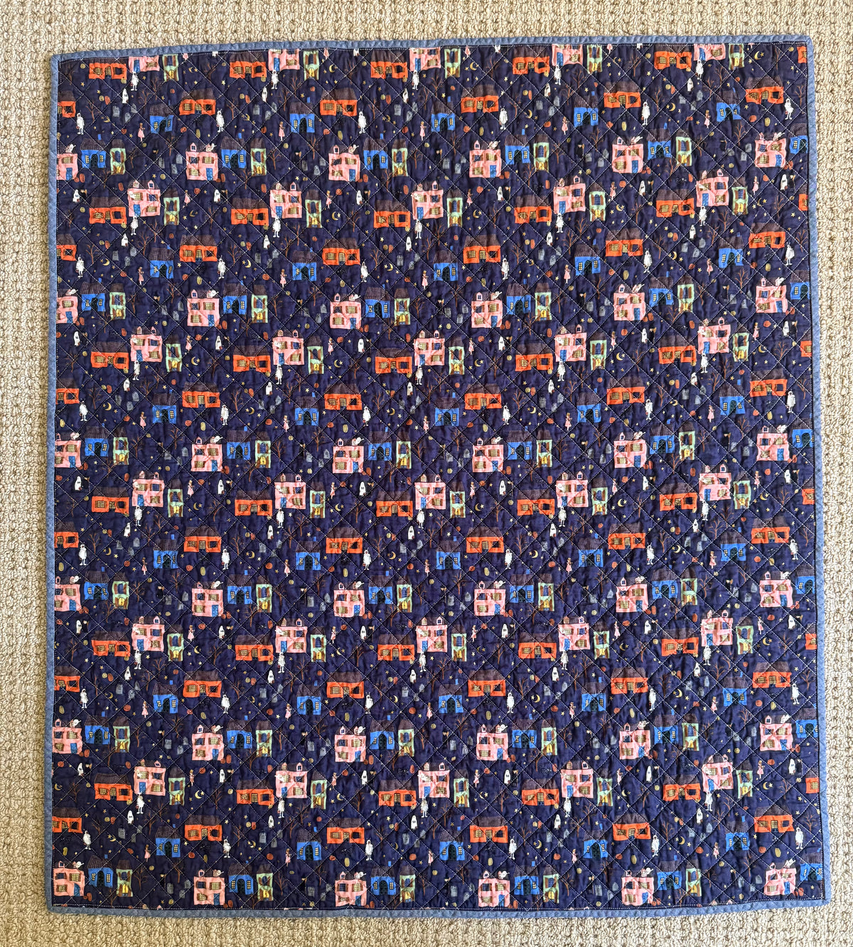 Kid Size Quilt - Halloween Night