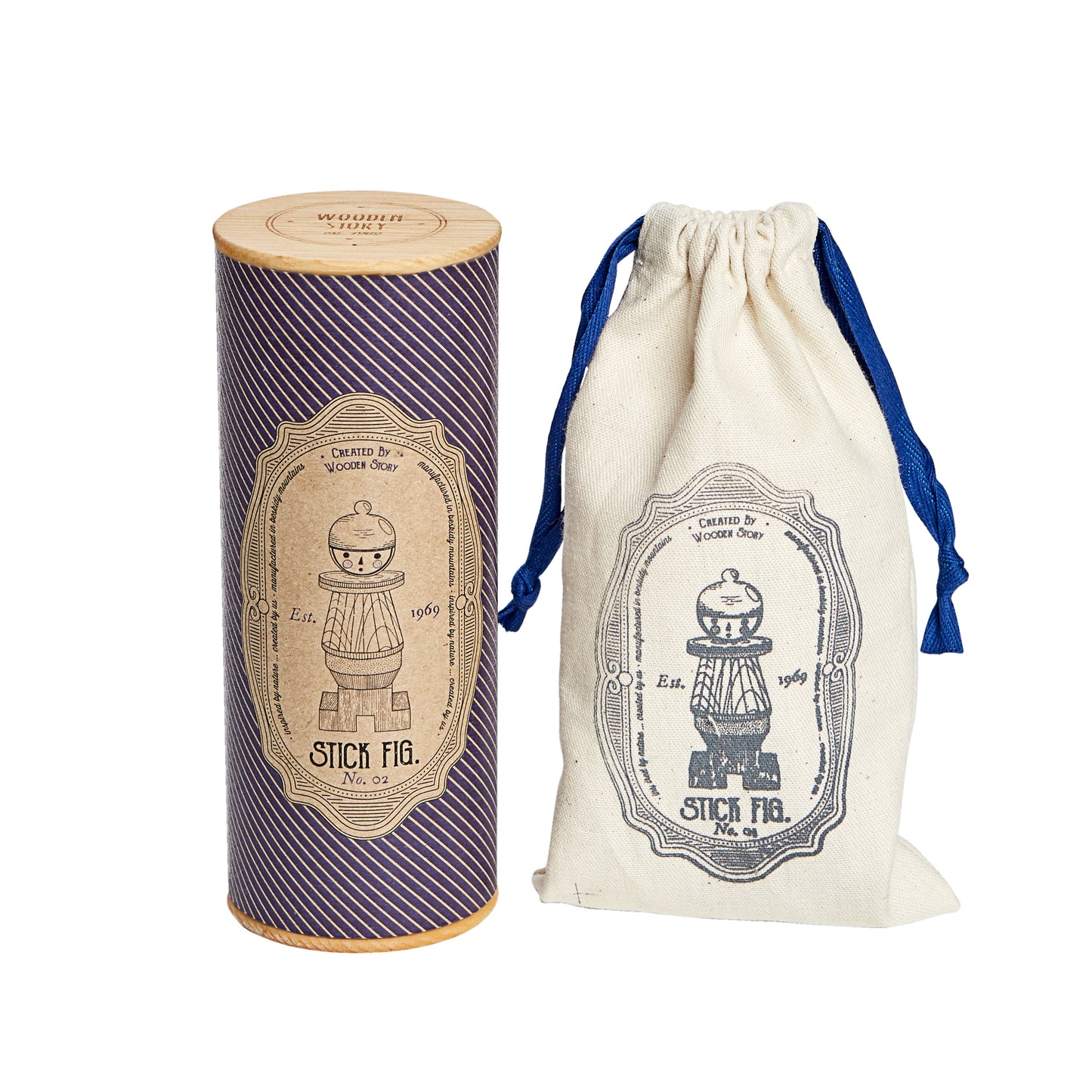 Wooden Story Stacking Toy Stick Fig No.02