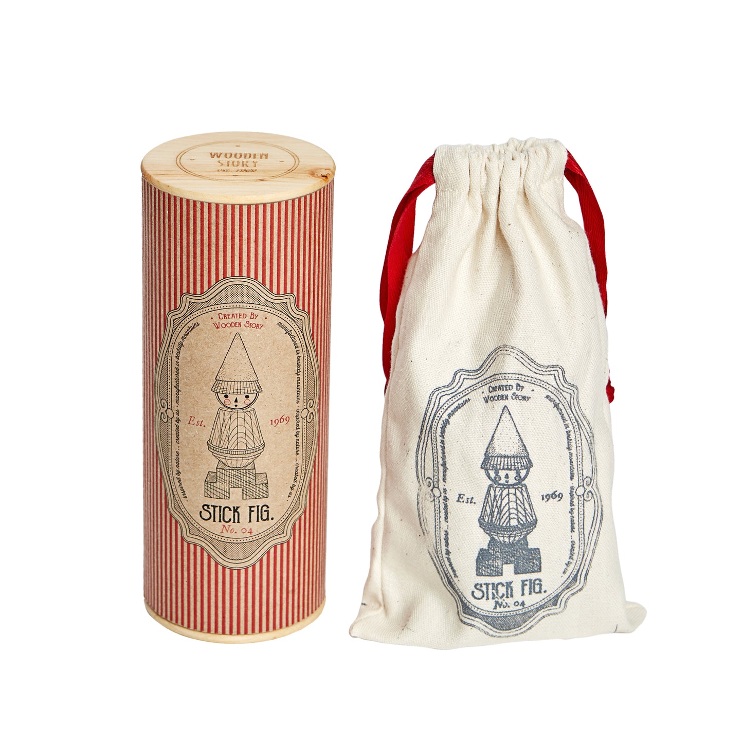 Wooden Story Stacking Toy Stick Fig No.04