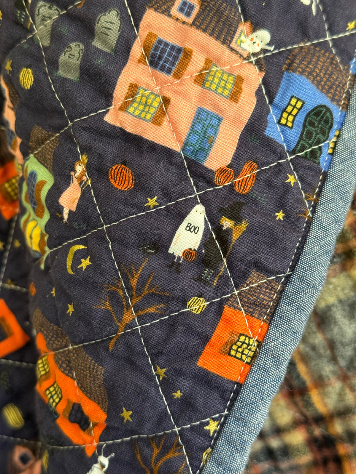 Kid Size Quilt - Halloween Night