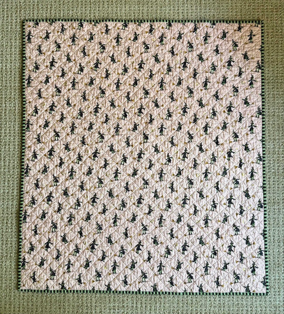 Kid Size Quilt - Blush Wicked Witches