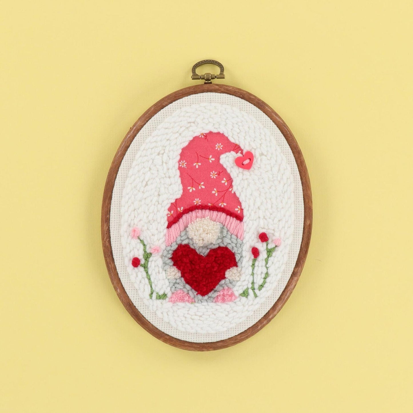 Be My Gnomie Punch Needle Embroidery Kit