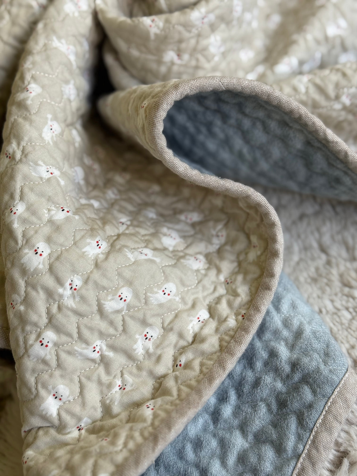 Kid Size Quilt - Little Ghosties