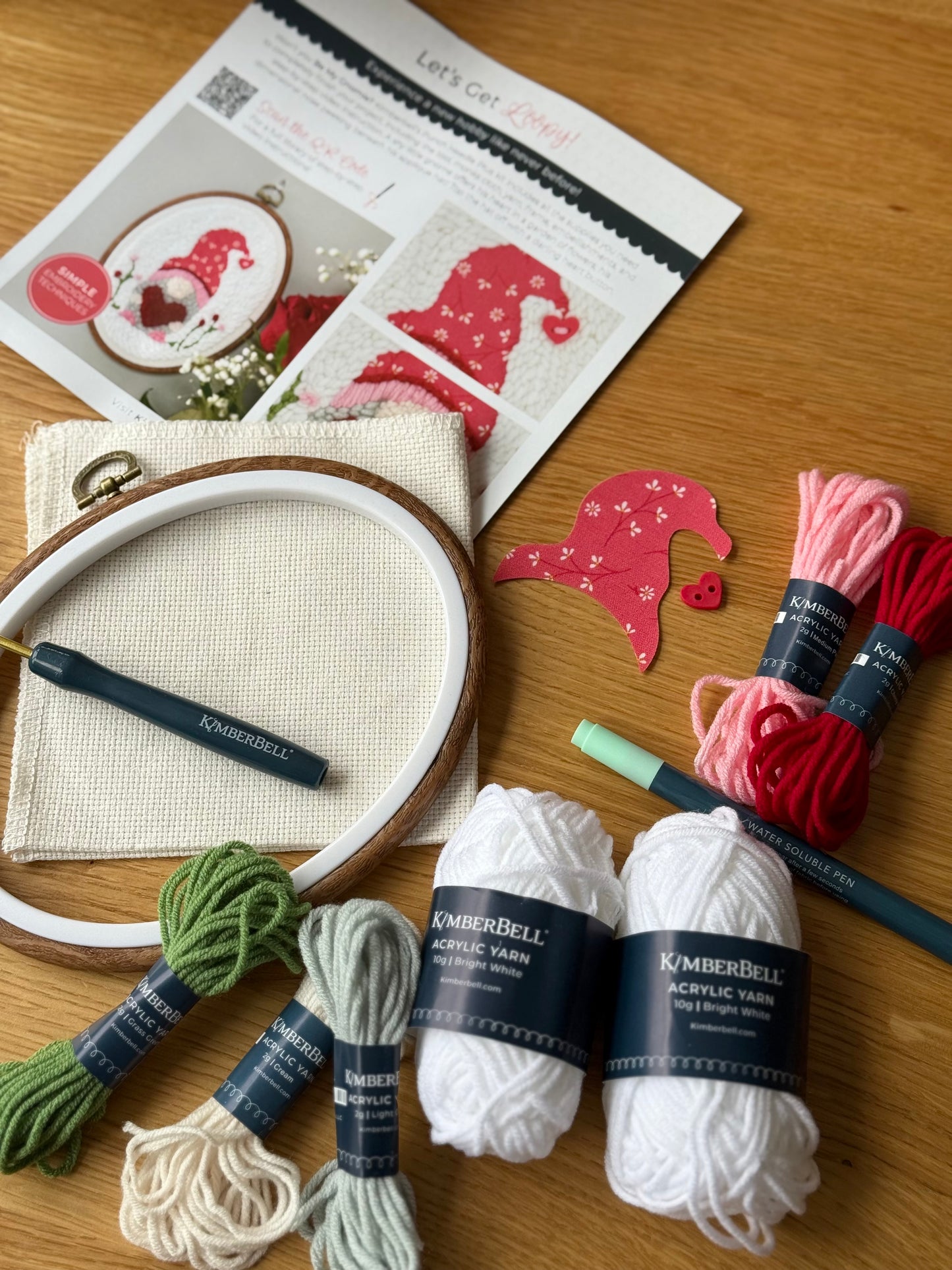 Be My Gnomie Punch Needle Embroidery Kit