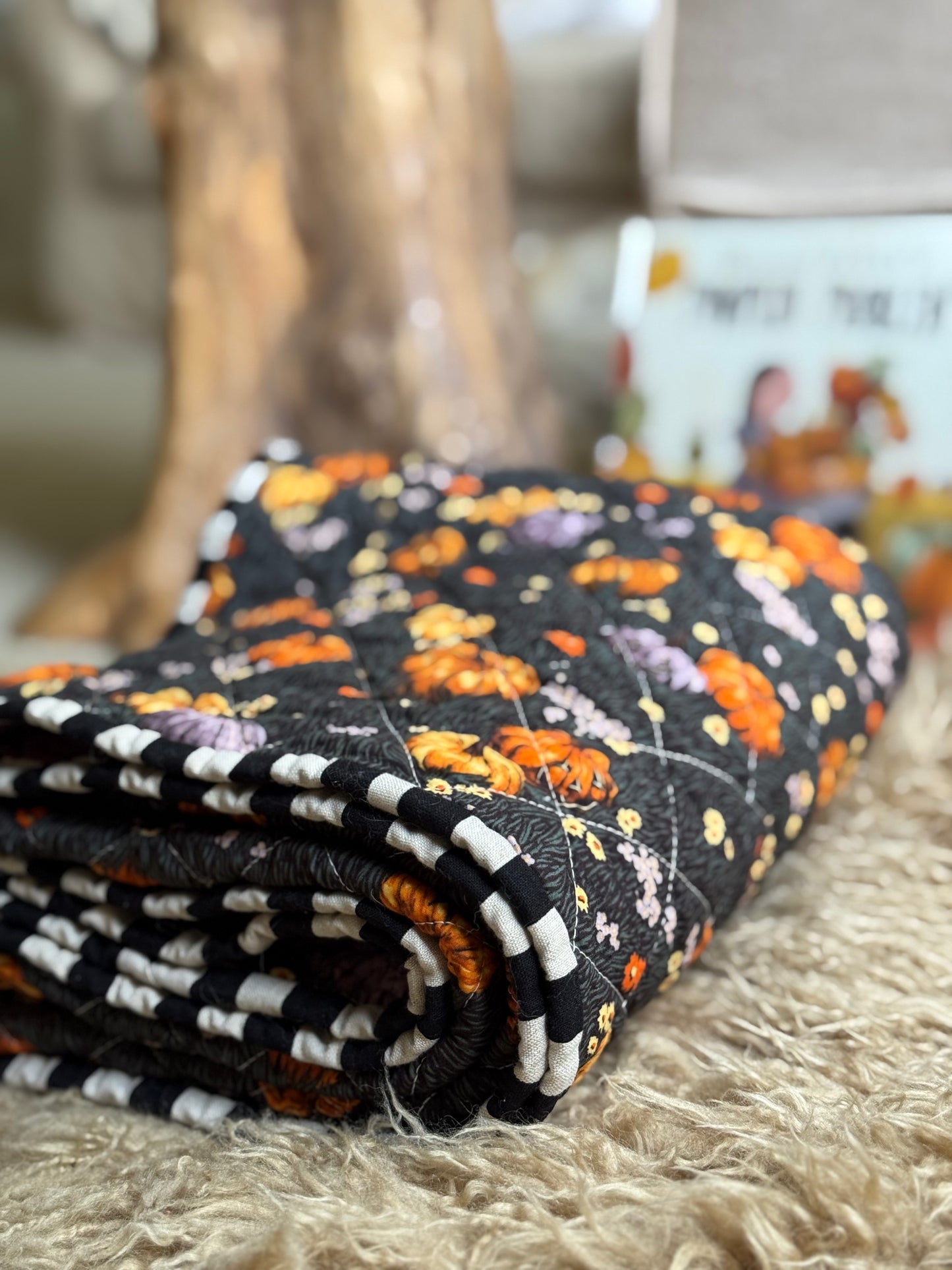 Book and Quilt Gift Set - Millie Fleur's Pumpkin Problem