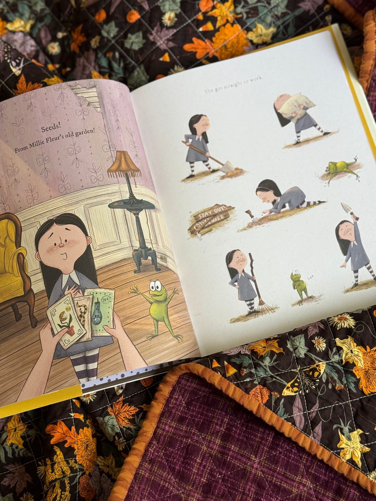 Book and Quilt Gift Set - Millie Fleur's Poison Gardn