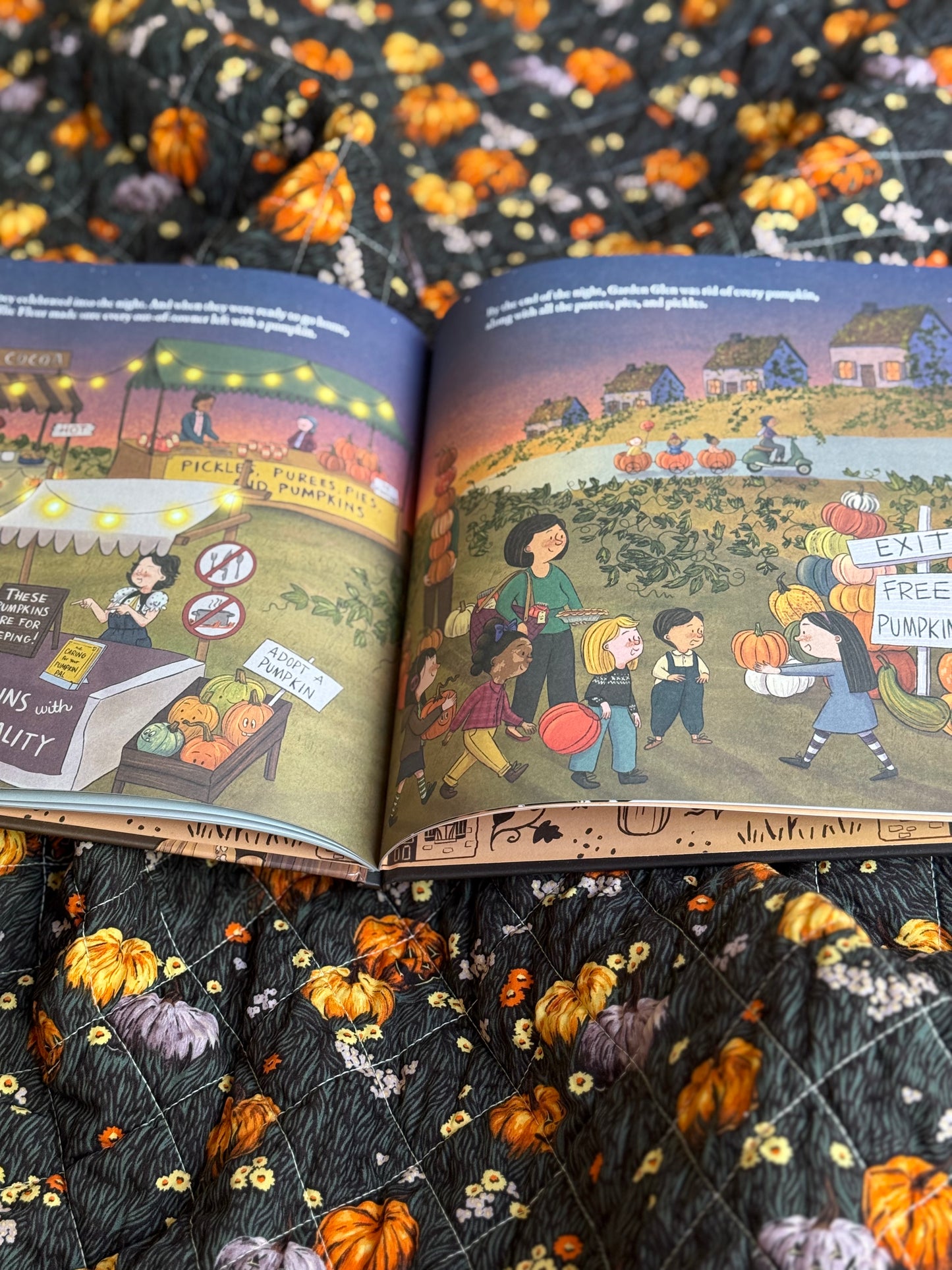 Book and Quilt Gift Set - Millie Fleur's Pumpkin Problem