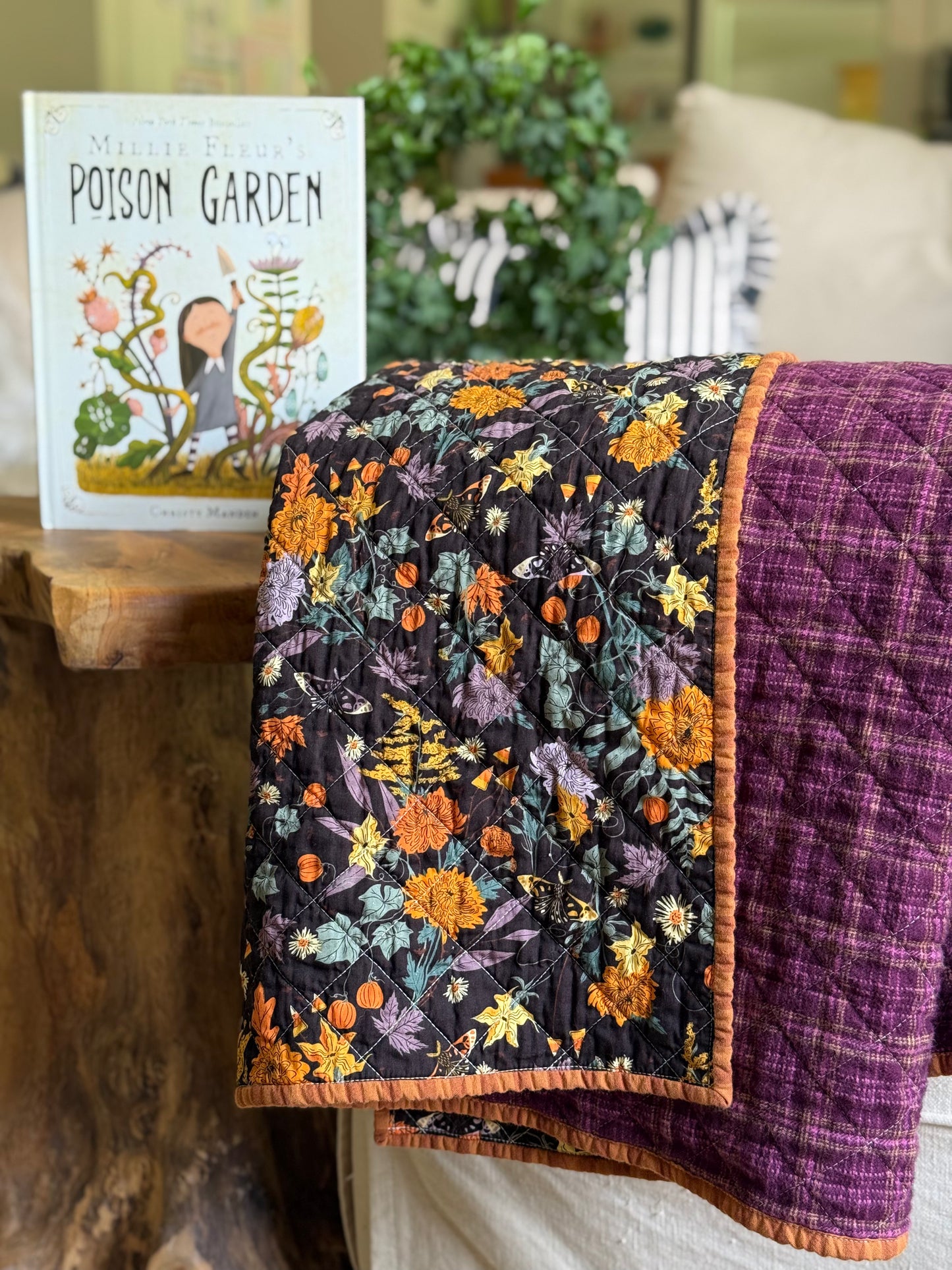 Book and Quilt Gift Set - Millie Fleur's Poison Gardn