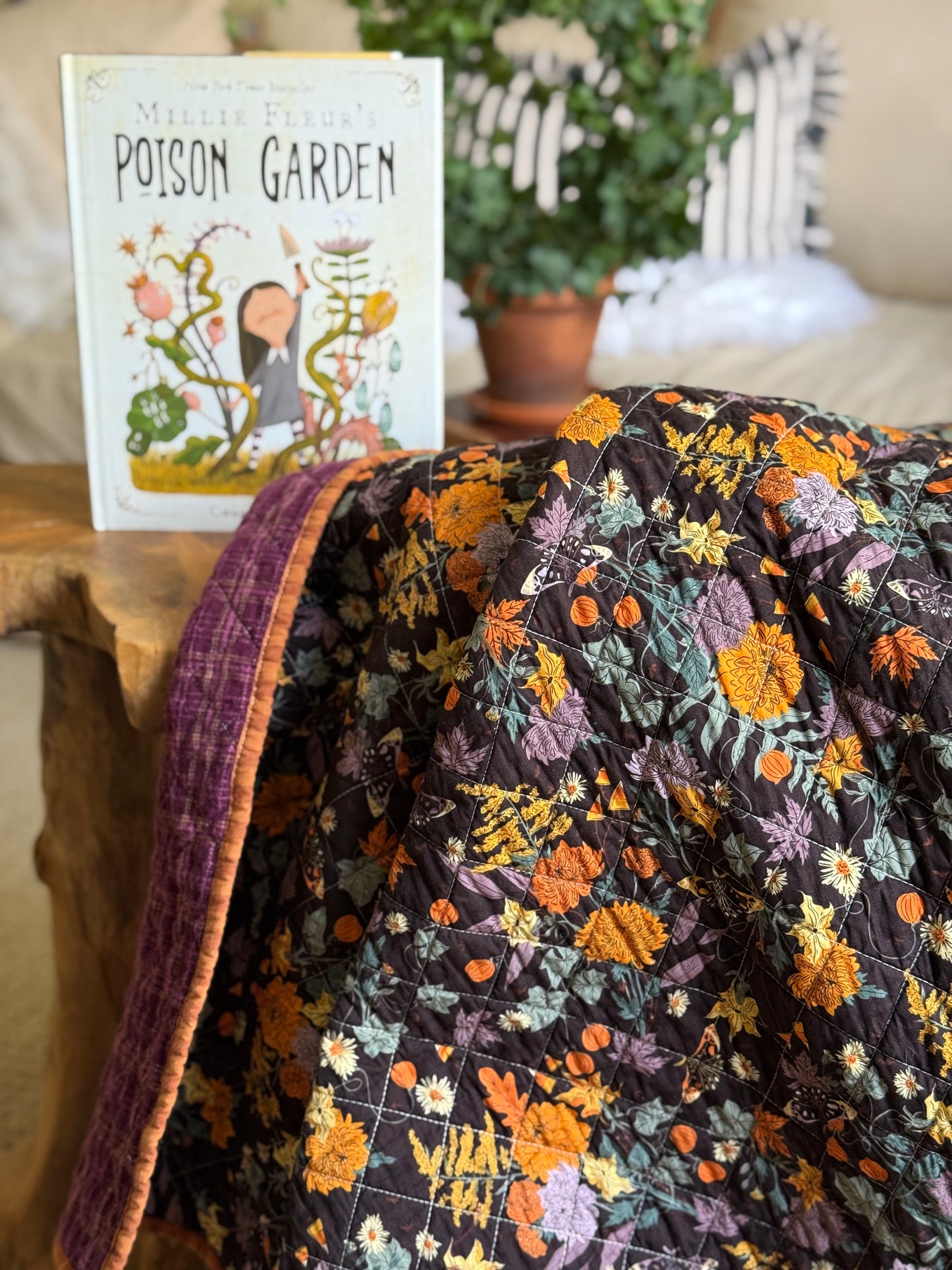 Book and Quilt Gift Set - Millie Fleur's Poison Gardn