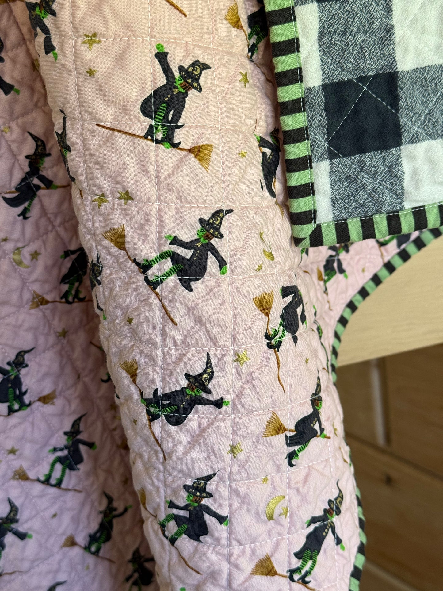 Kid Size Quilt - Blush Wicked Witches