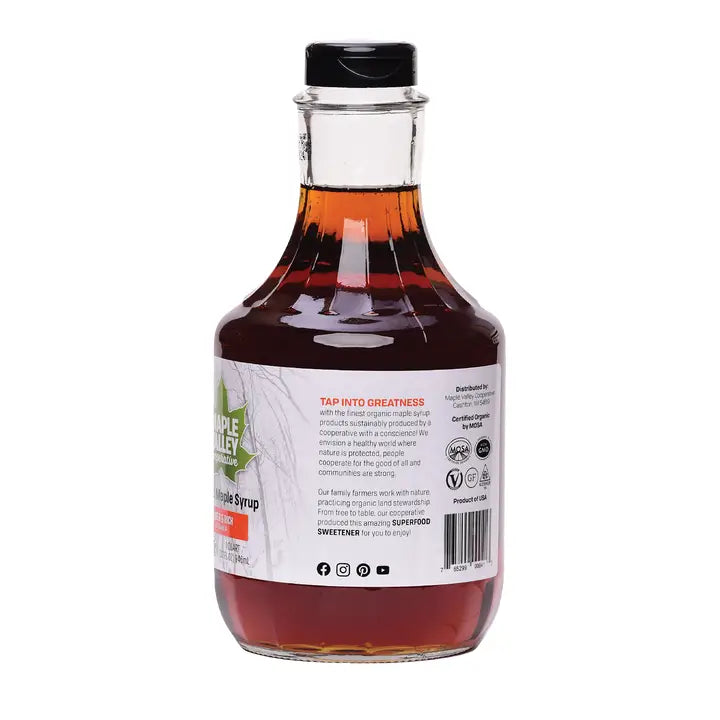 Maple Syrup Organic Amber & Rich 32 oz. Glass Decanter