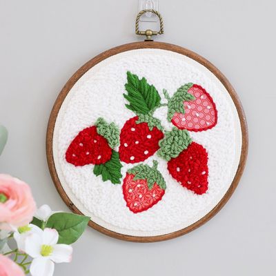 So Berry Happy Punch Needle Embroidery Kit