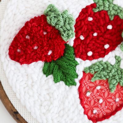 So Berry Happy Punch Needle Embroidery Kit