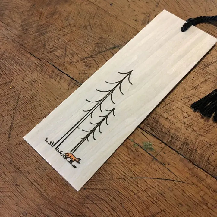 Minimal Adventure Bookmark - Fox from Green Bird Press