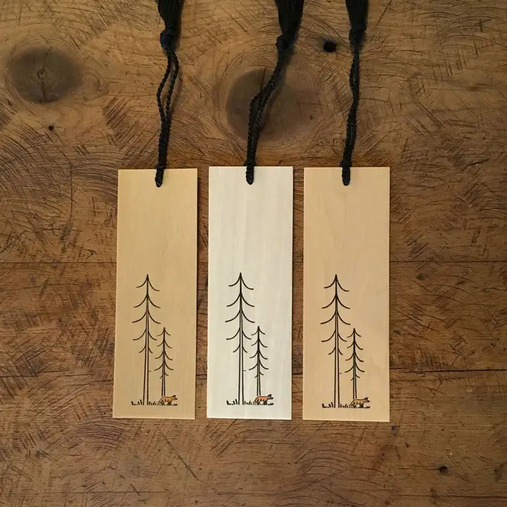 Minimal Adventure Bookmark - Fox from Green Bird Press