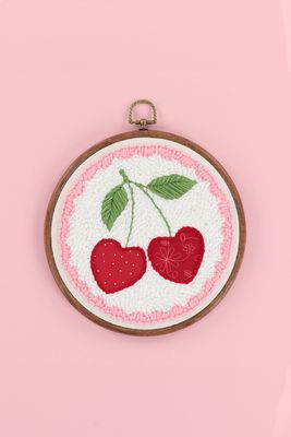 Life Is Cherry Sweet Punch Needle Embroidery Kit