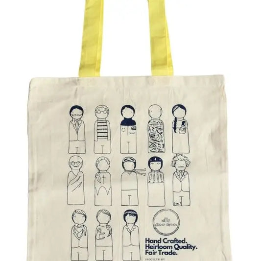 Canvas Peg Doll Tote Bag