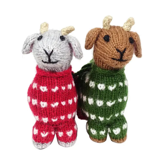 Baby Goats in Pajamas Ornament