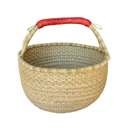 Natural Large Round Basket - African Market Baskets
